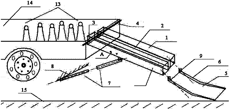 Automatic traffic cone putting device