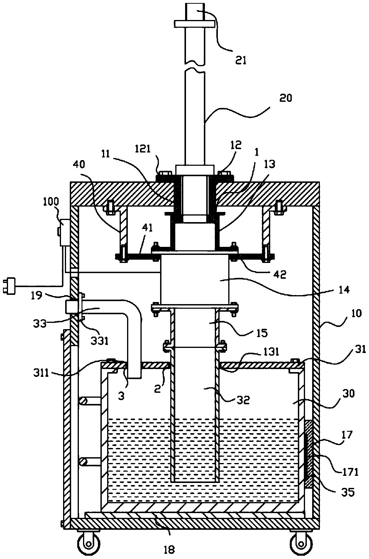 Smoke dust collector for water filteration beauty physiotherapy room