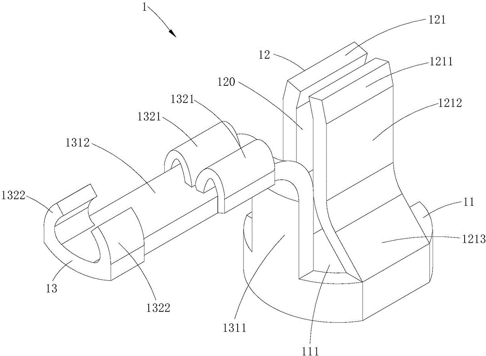 Motor terminal, power line fixing assembly, motor and power line fixing method of motor