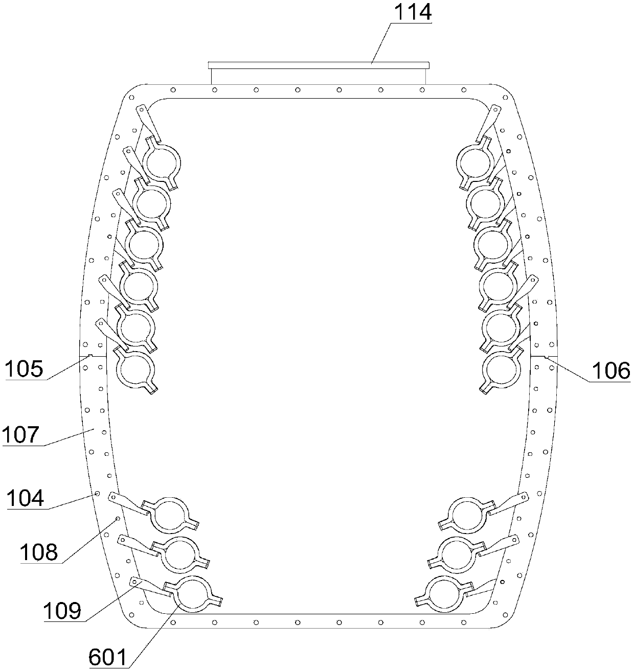 Composite cable comprehensive pipe rack and constitutional unit thereof