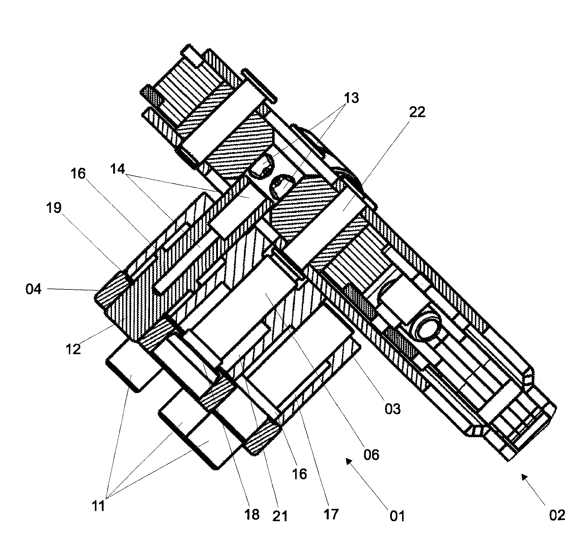 Positioning device for crimping tools