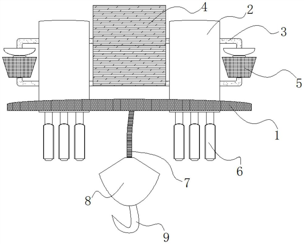 Fishpond water body temperature adjusting device