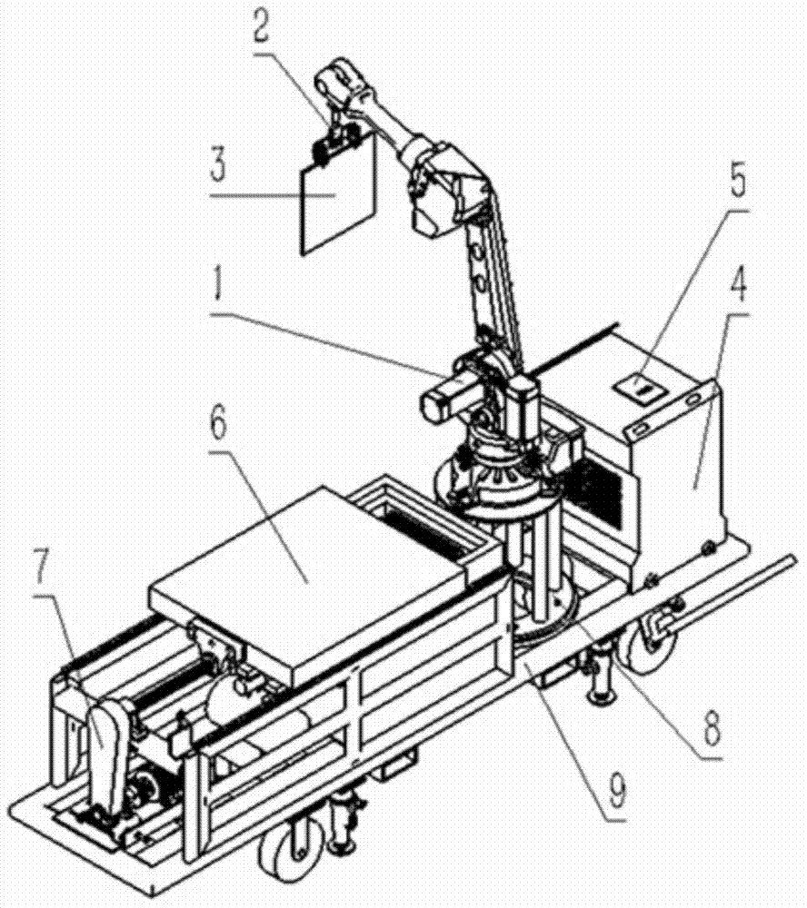 X-ray film taking and placing robot system