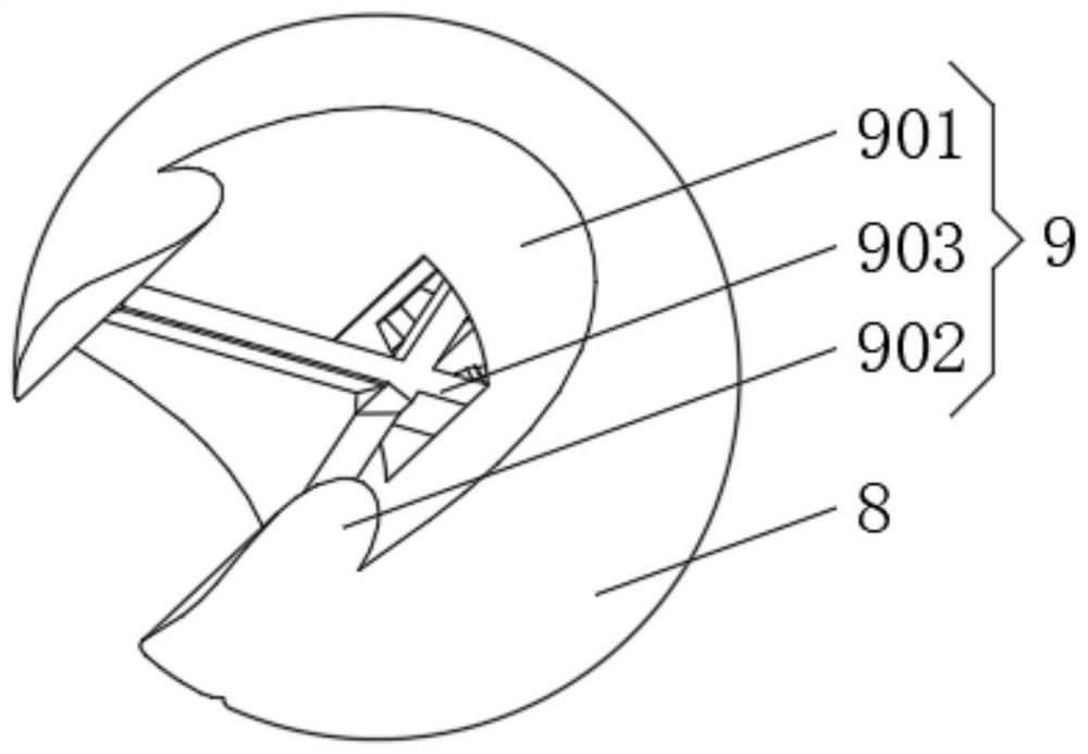 Lawn garbage cleaning device