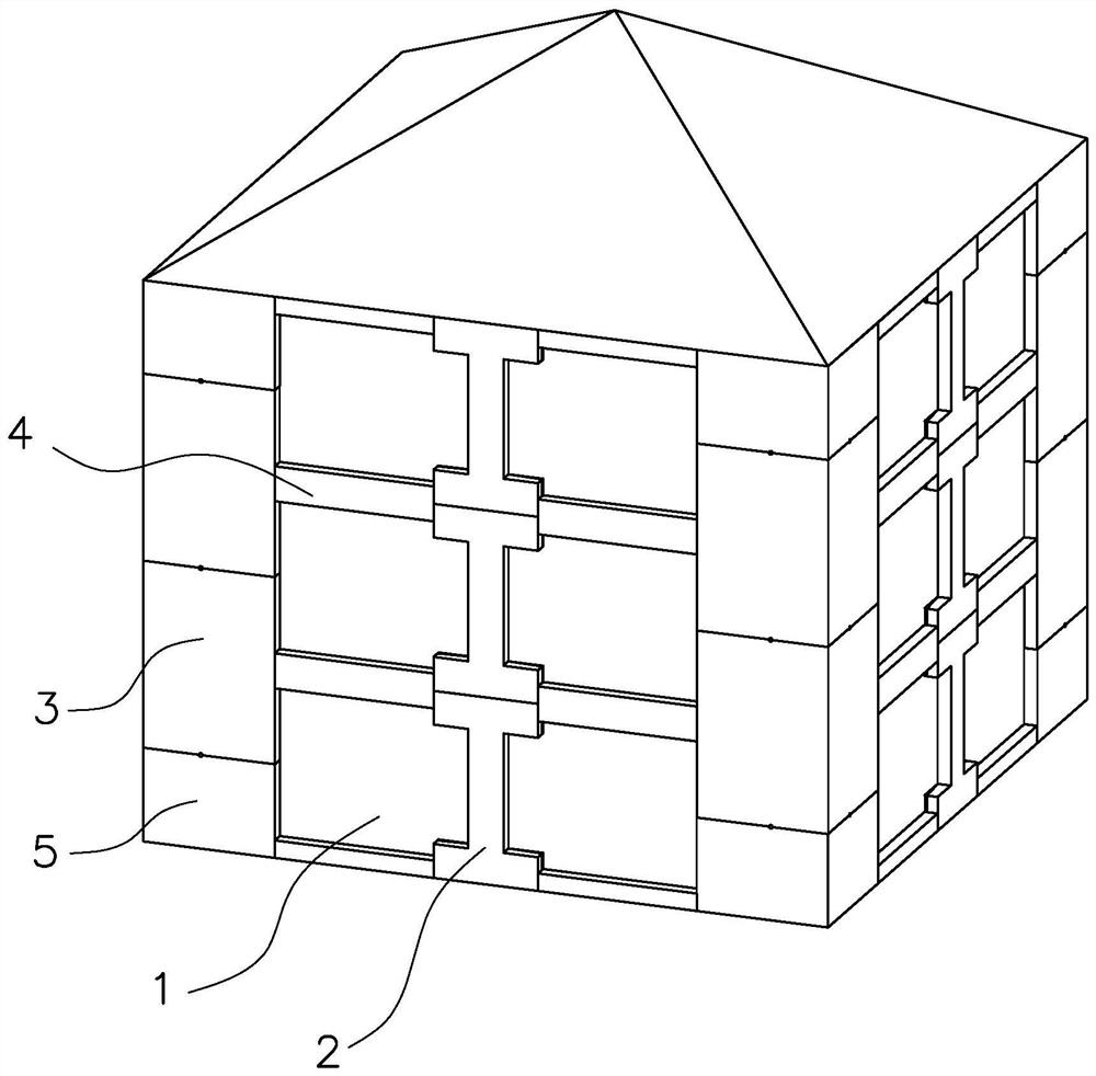 Glass curtain wall for prefabricated building