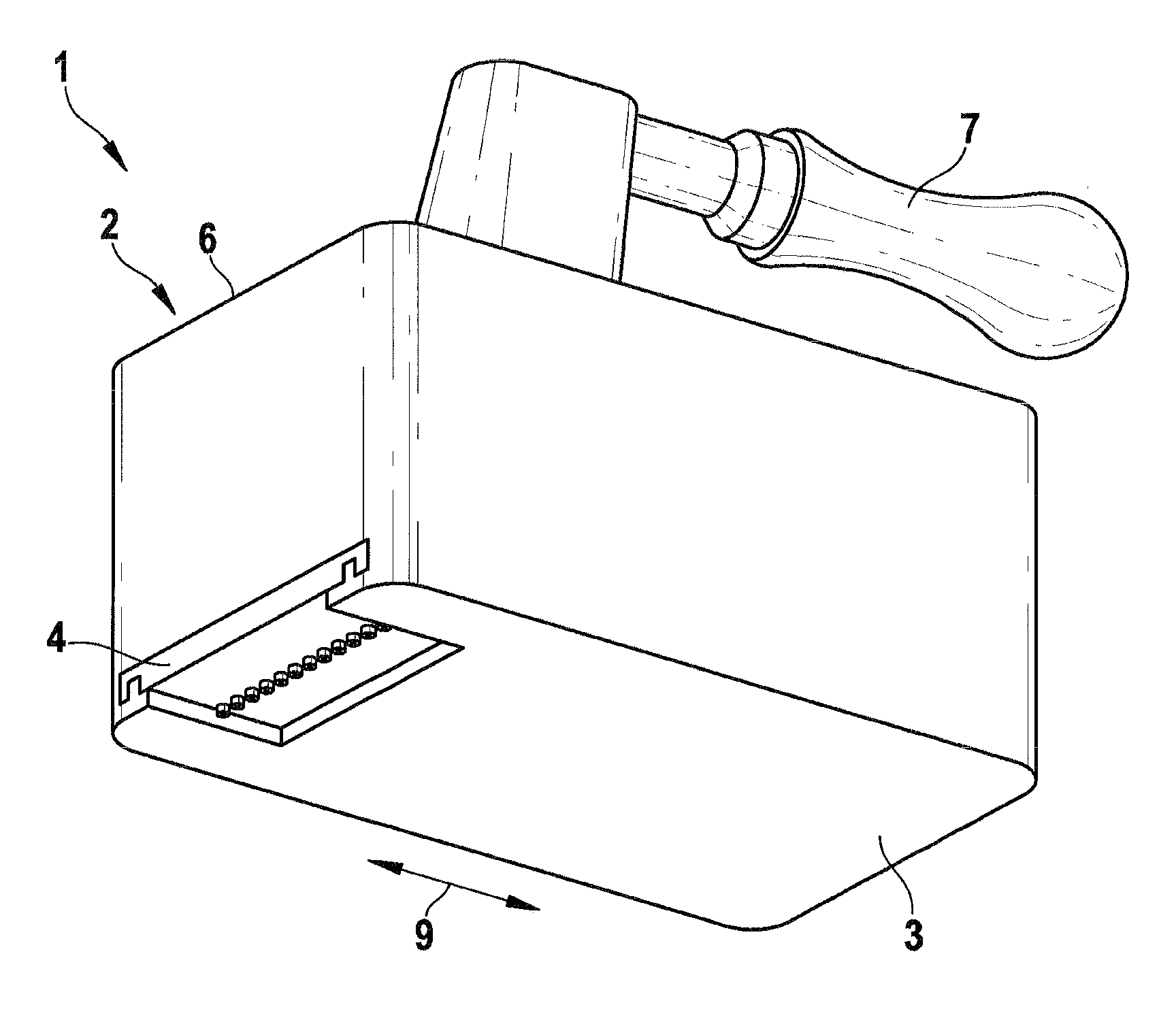 Device for applying liquid coating materials