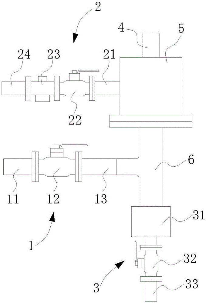 A drainage and air intake device for steam-cured kettle