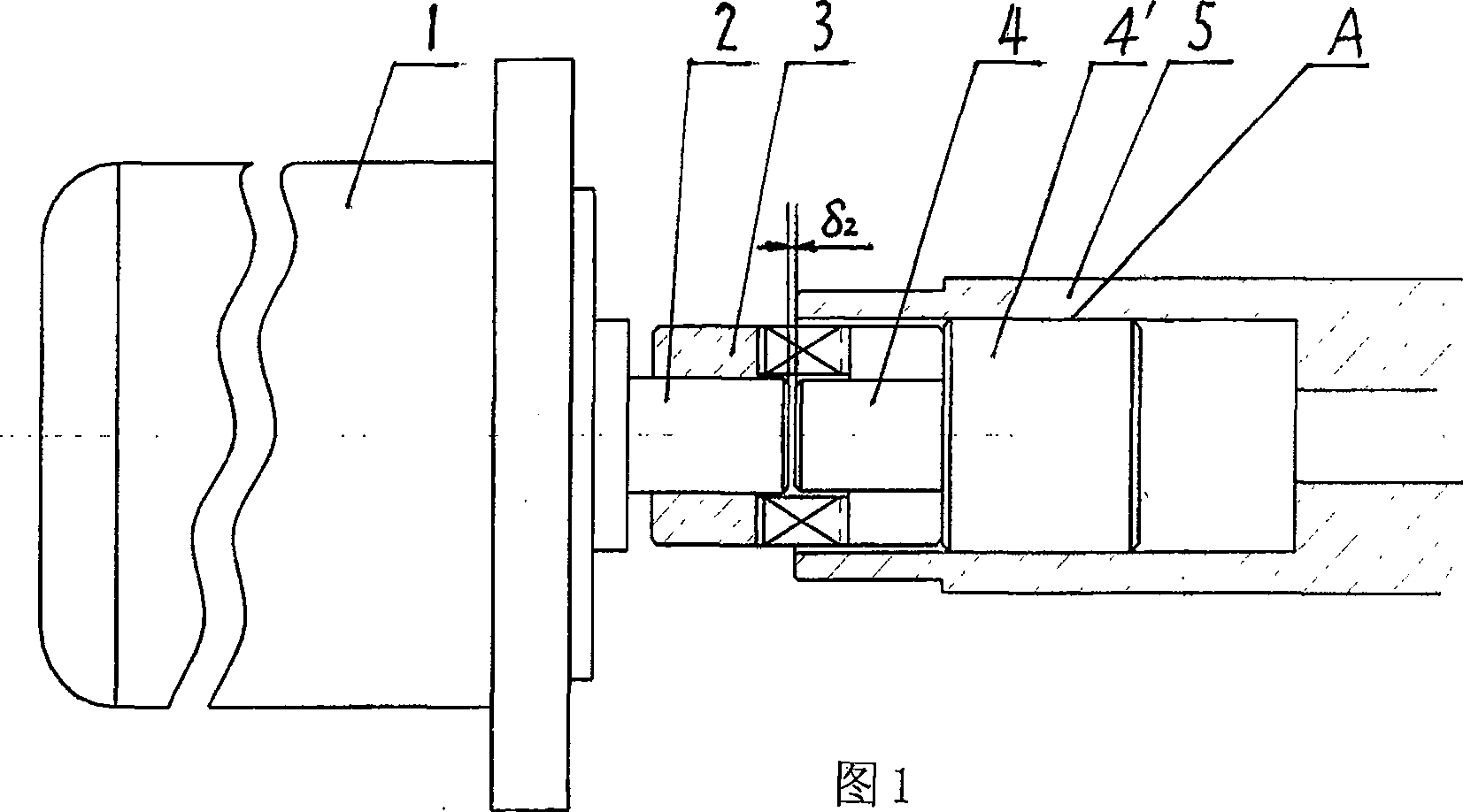 Precision high speed chief axis power transmission connecting mechanism