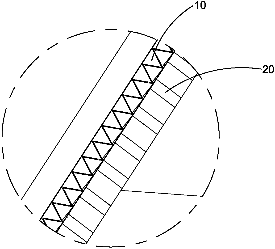 Functional composite cardboard with corrugated and honeycomb structures, and packaging container