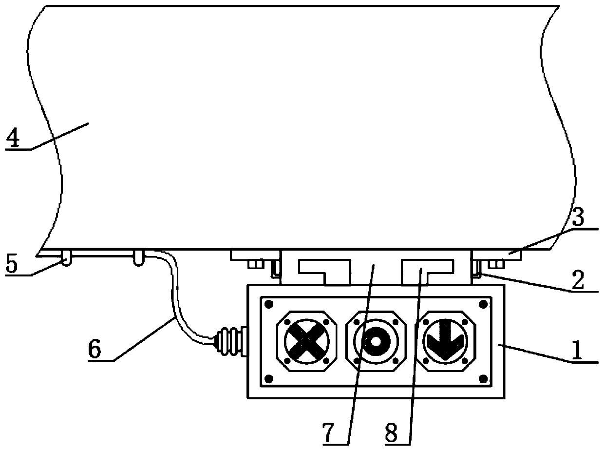 Alarm device for tunnel type computer car washer