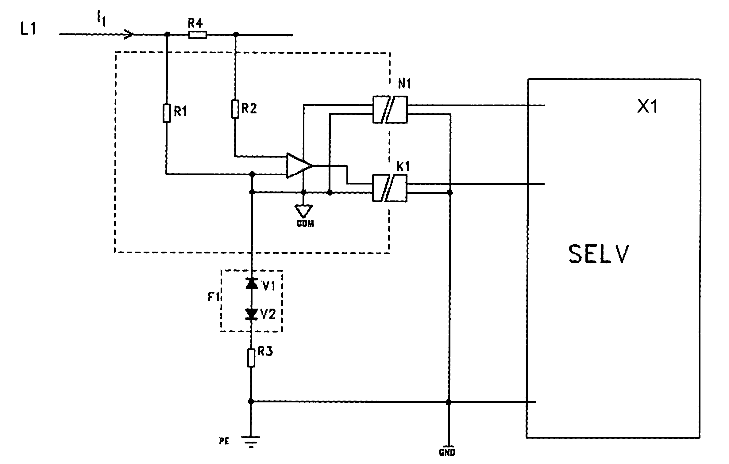 Earthing and overvoltage protection arrangement