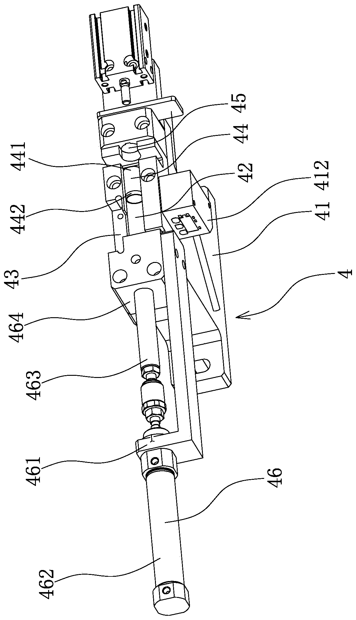 Automatic pipe inserting and external sleeving assembling machine