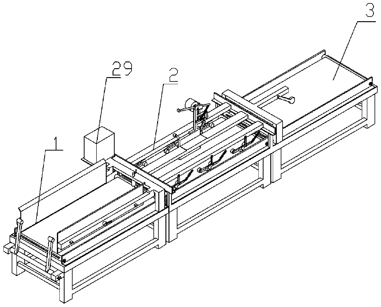 Easy-to-tear tape sticking device for color-printed packaging box