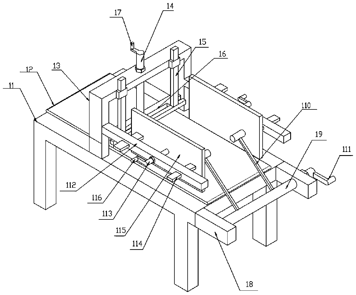 Easy-to-tear tape sticking device for color-printed packaging box