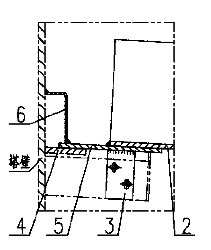Oil collection tank having expansion ring, and application thereof