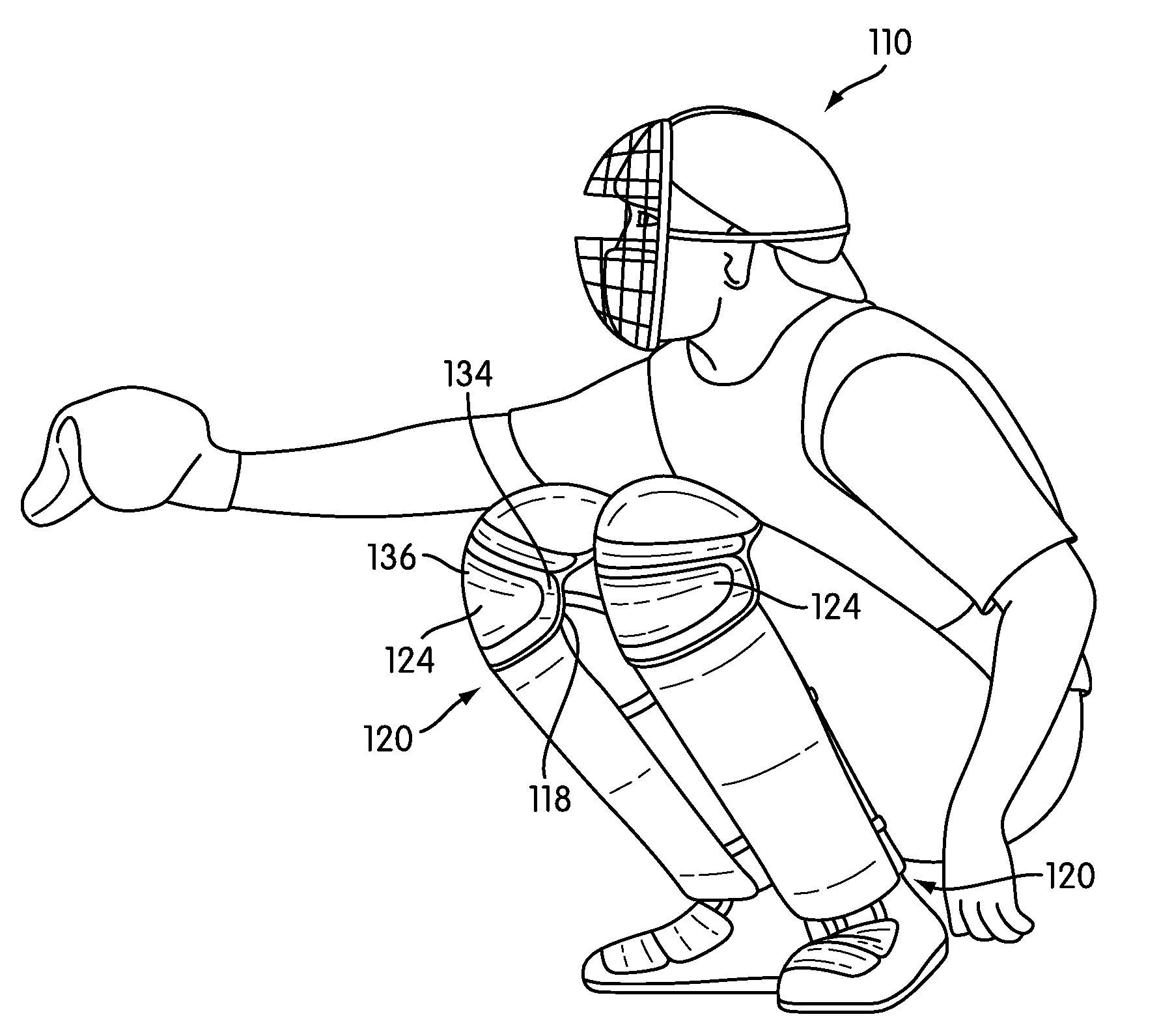 Protective knee covering