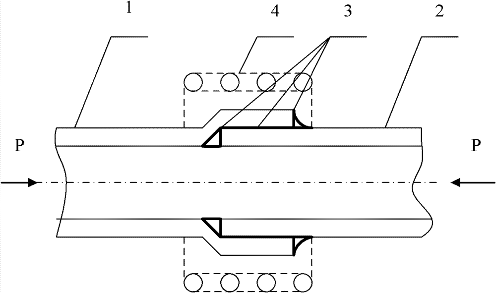 Dissimilar metal connection method for copper-aluminum pipe