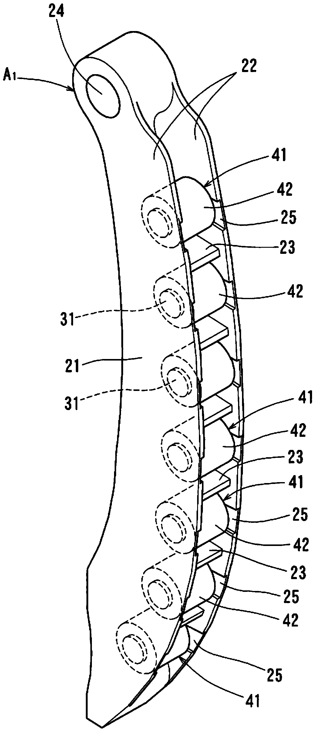 Chain drive device for camshaft drive