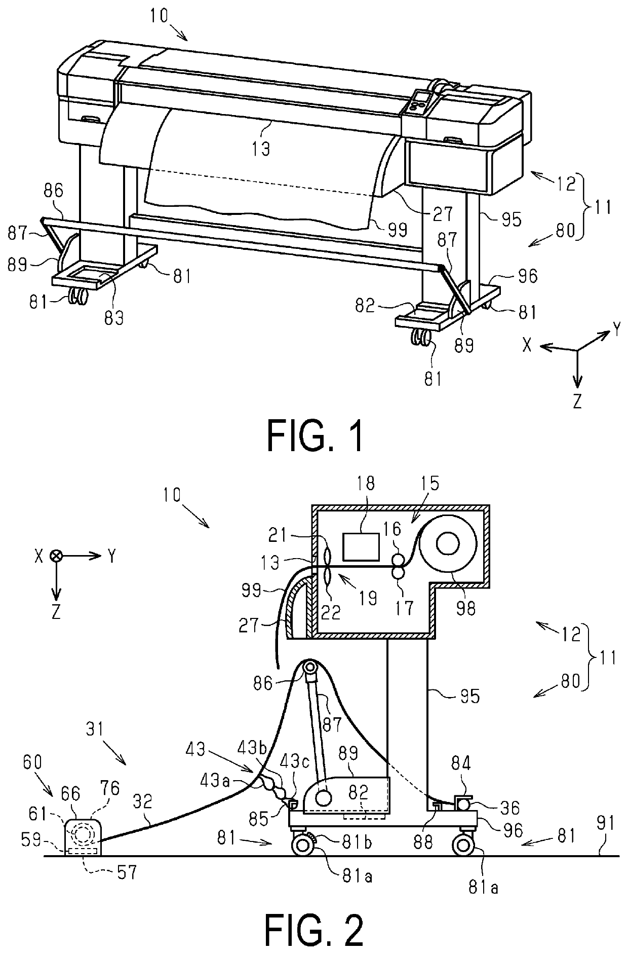 Medium processing apparatus, loading apparatus and medium loading method