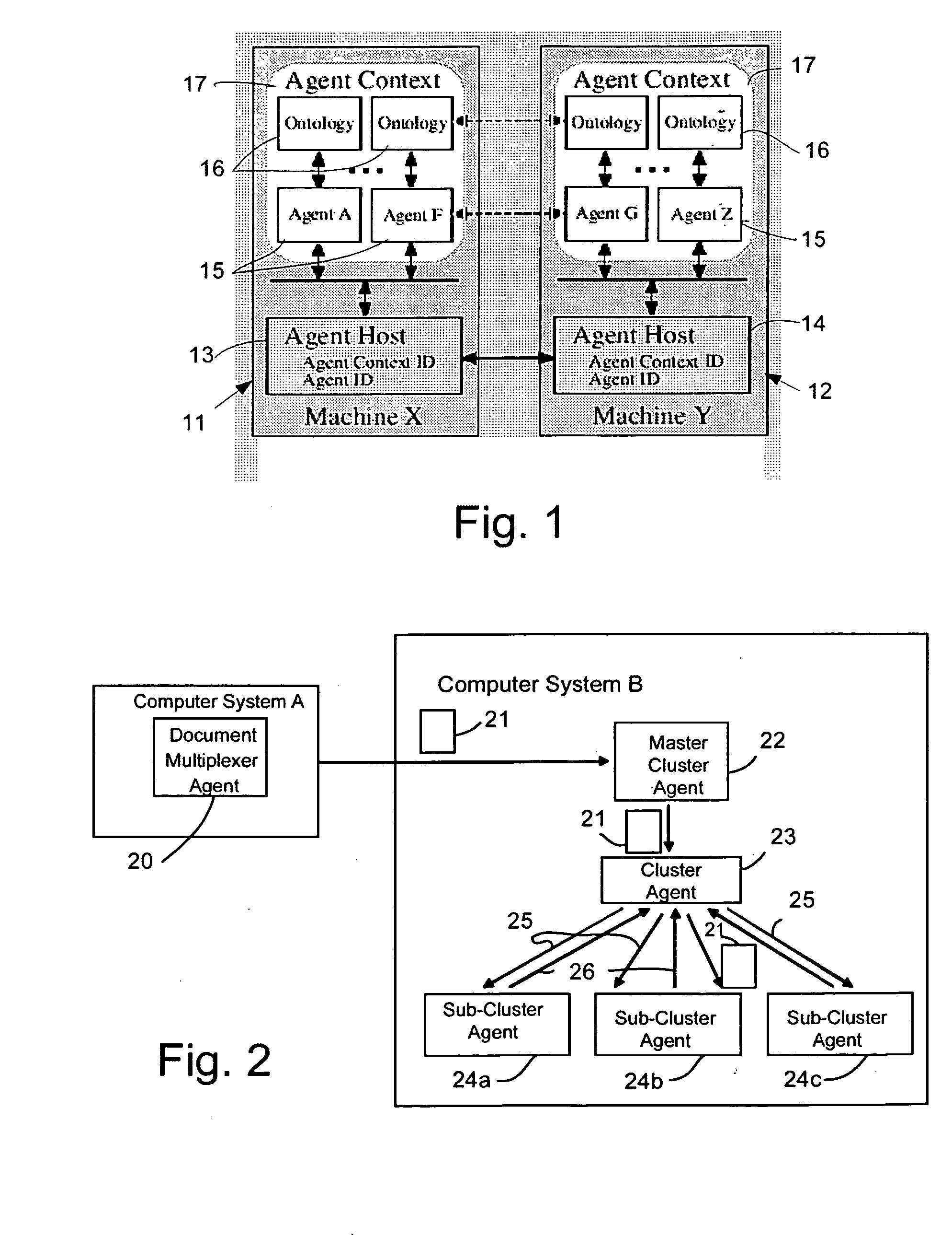 Agent-based method for distributed clustering of textual information