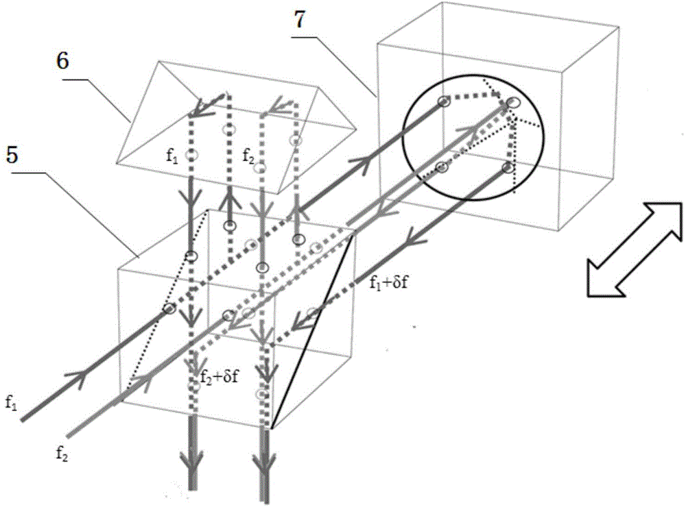 Heterodyne interferometer vibration measurer based on laser doppler effect