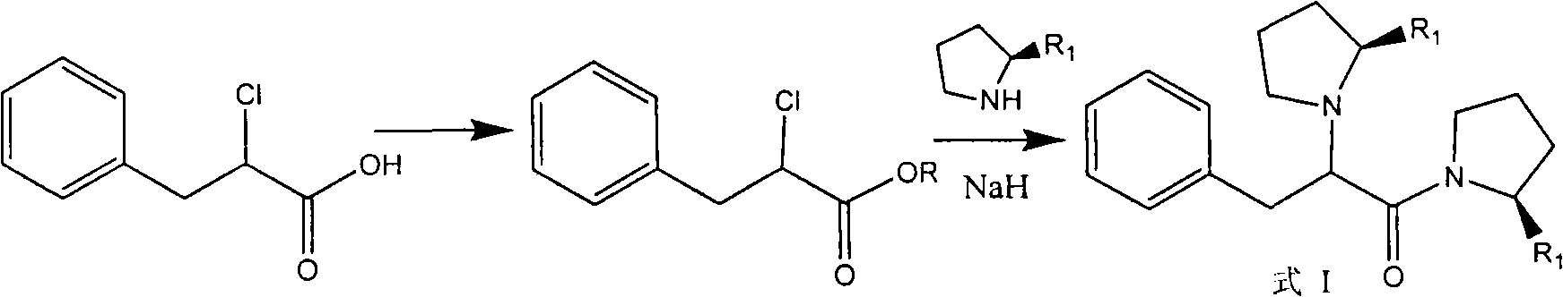 Phenylalanyl pyrrolidine derivates, preparation method and application thereof