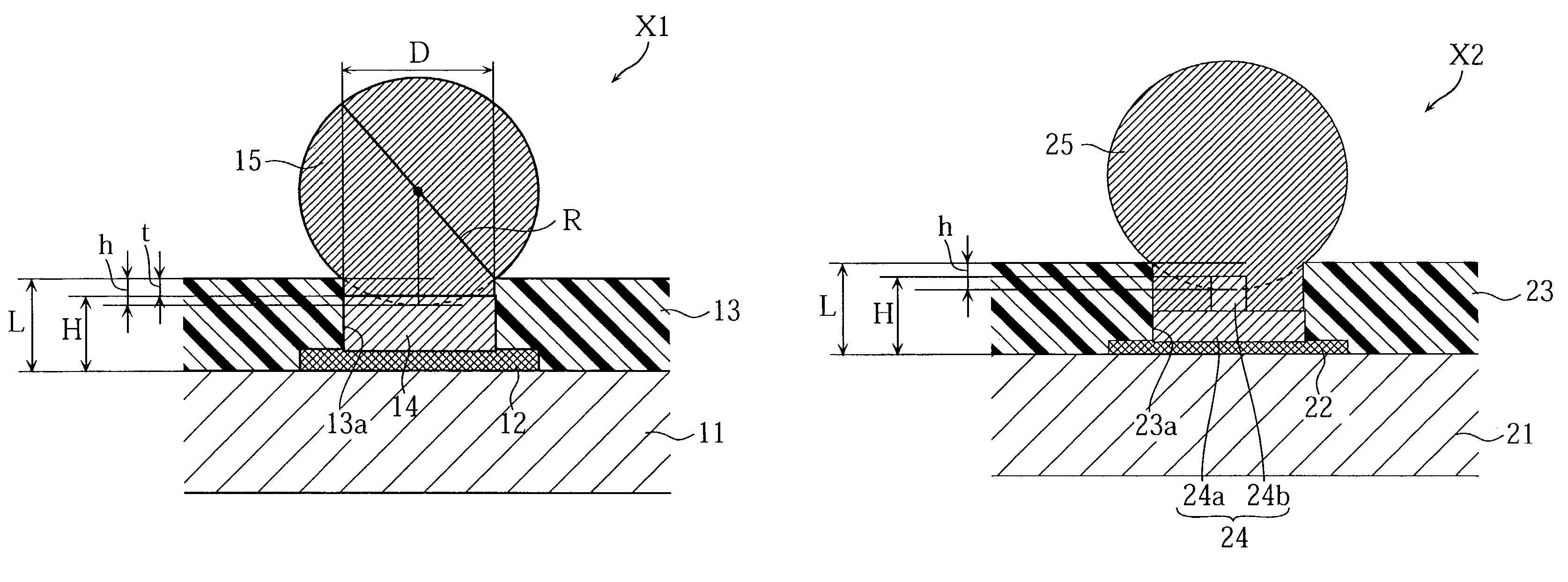 Electronic component with bump electrodes, and manufacturing method thereof