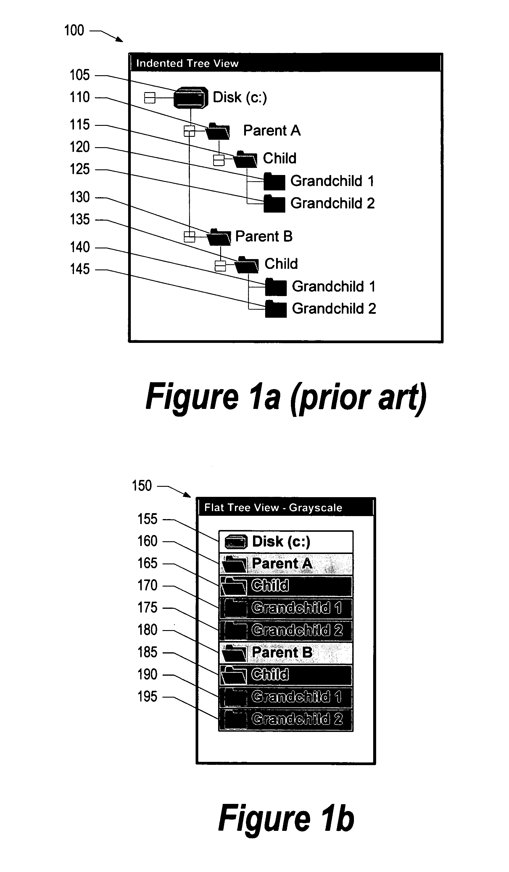 System and method for using shading layers and highlighting to navigate a tree view display