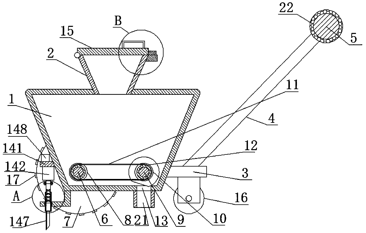 Agricultural seeding equipment with perforating function