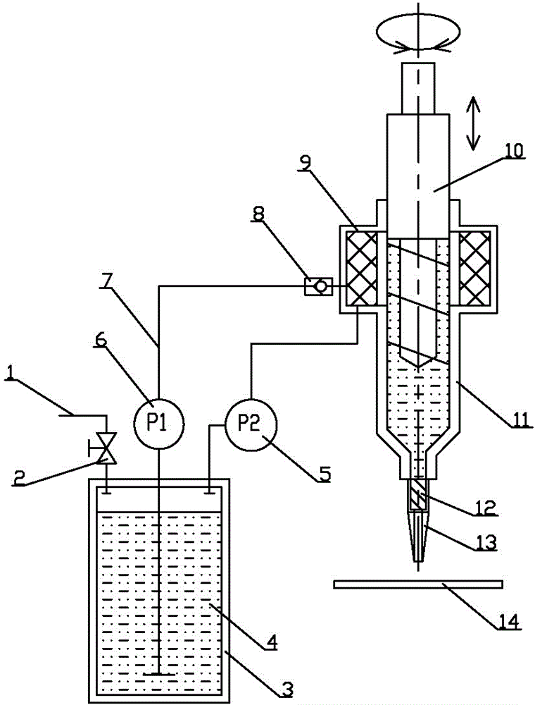 Continuous dispensing system and continuous dispensing method