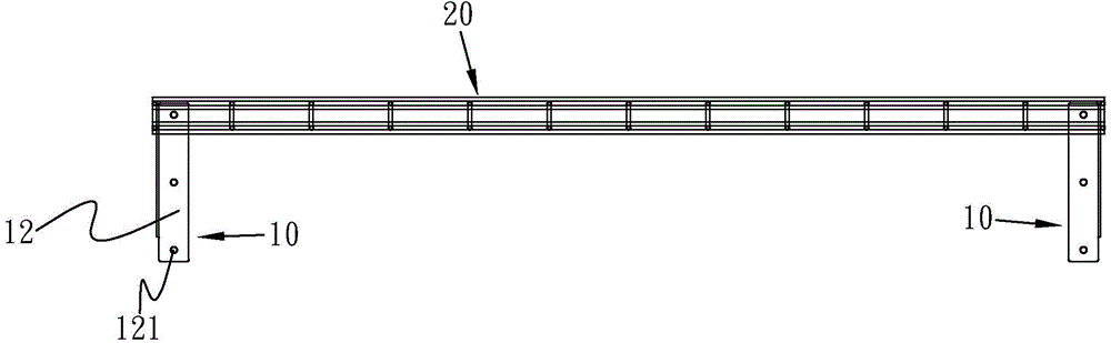 Lift-on-lift-off type otter board goods shelf and manufacturing method thereof
