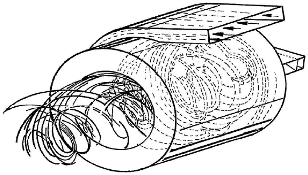 Liquid deslagging cyclone furnace with three-section type secondary air control valve