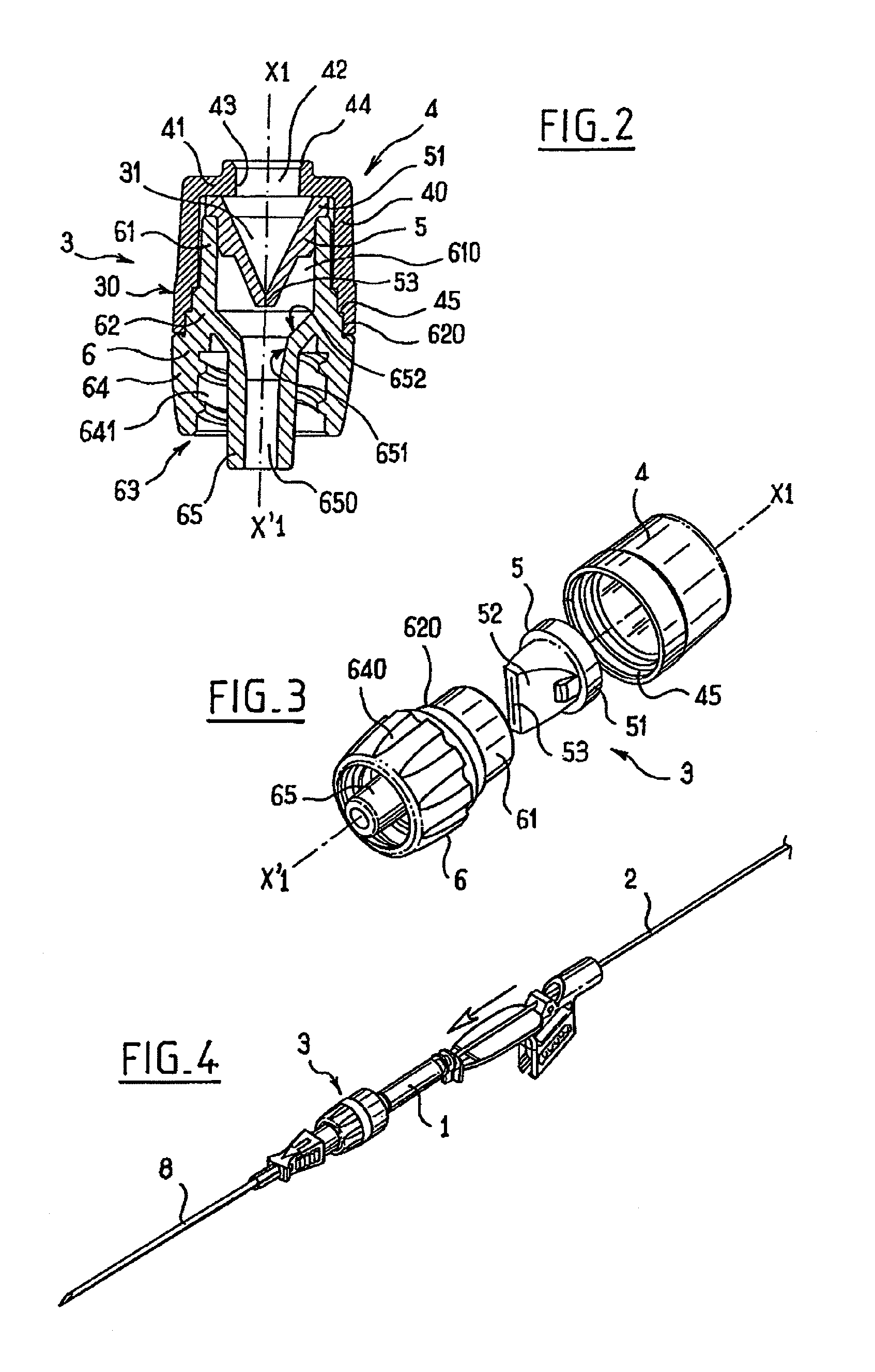 Device for introducing a catheter guide wire into a vessel