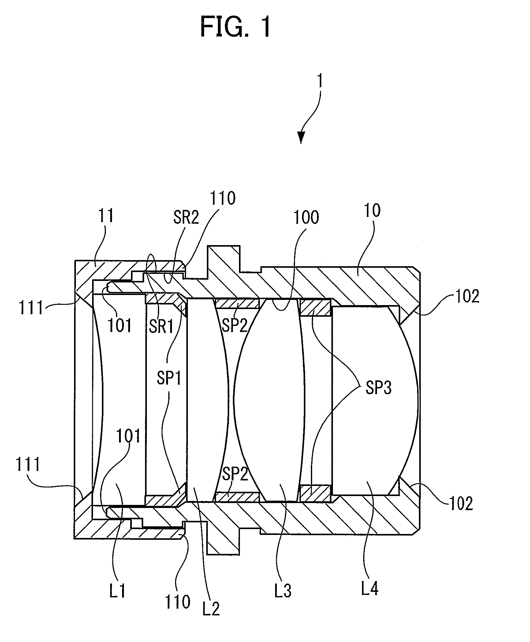 Lens frame, lens assembly and image-taking apparatus