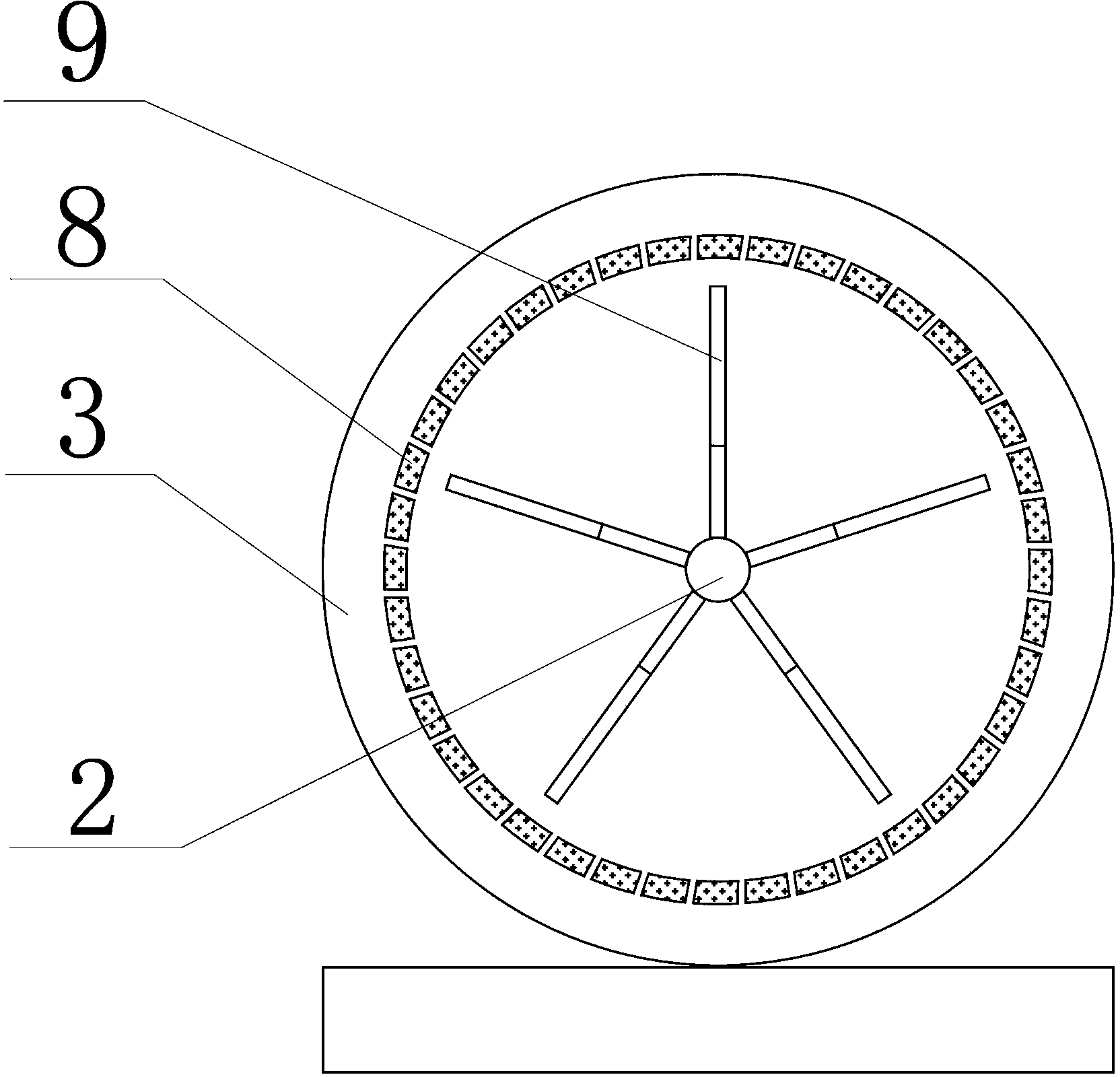 Siphon blade type phosphoric acid extractor