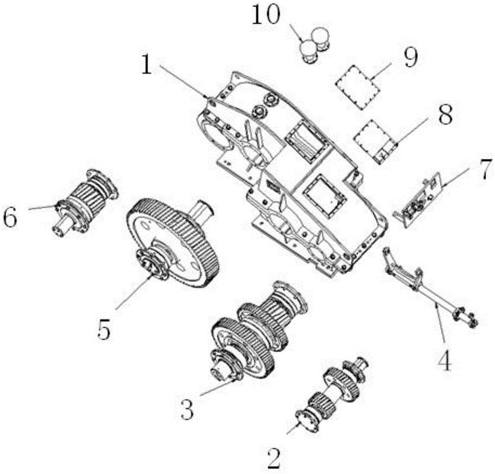 Mechanical transmission system of drilling rig winch