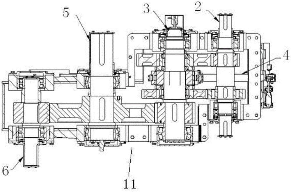 Mechanical transmission system of drilling rig winch