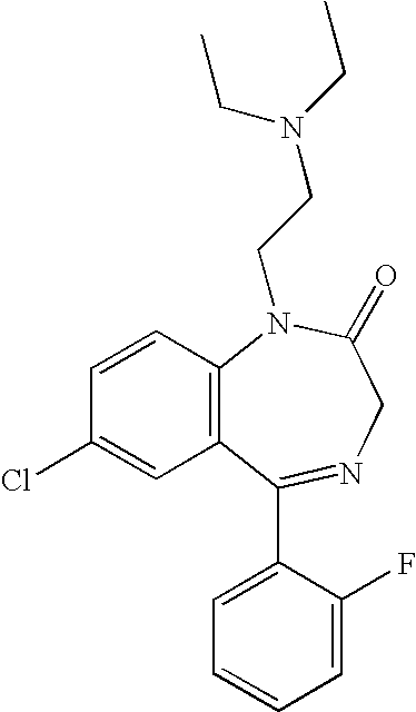 Nasal administration of benzodiazepines