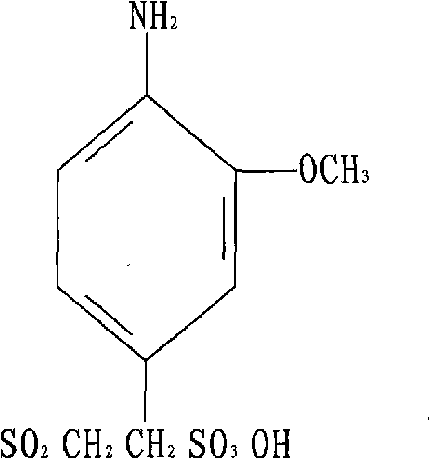 O-methoxy-beta-sulfuric ester ethyl sulfonyl aniline and preparation method thereof