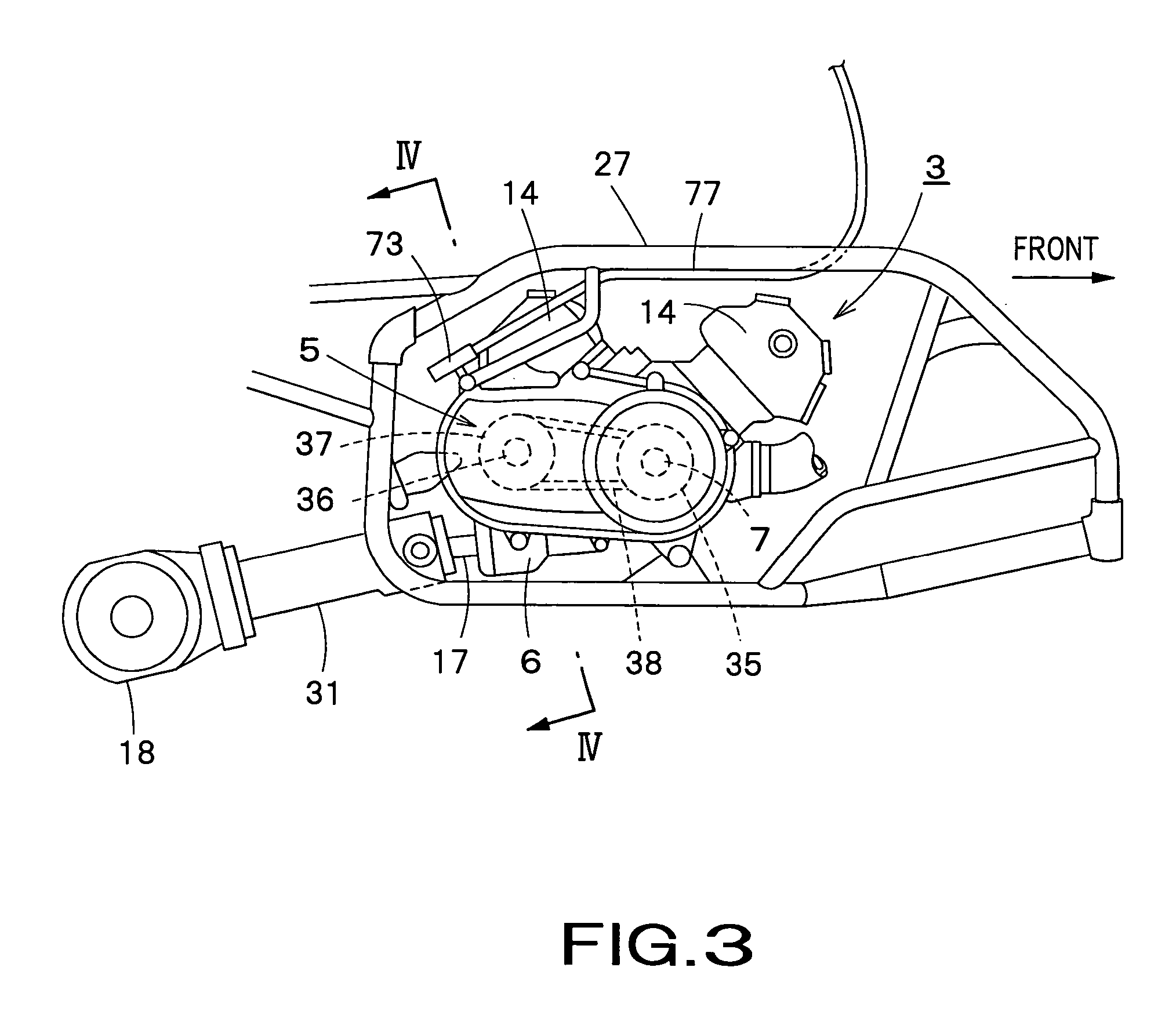 Transmission apparatus of all-terrain vehicle