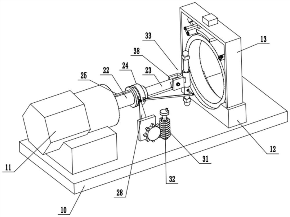 Self-pressing type grinding device for brake disc machining