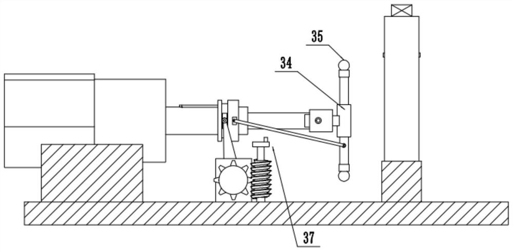 Self-pressing type grinding device for brake disc machining