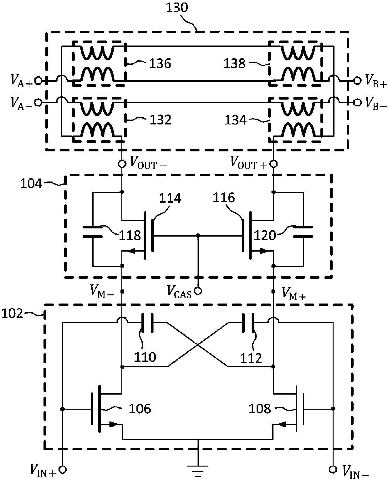 Neutralizing bootstrap cascode amplifier suitable for millimeter-wave power amplification