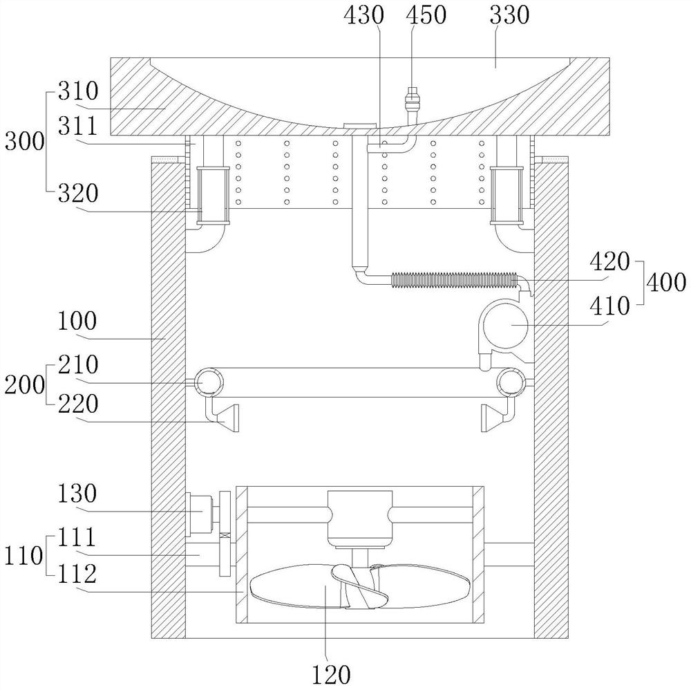 Ventilation mechanism for municipal engineering and using method