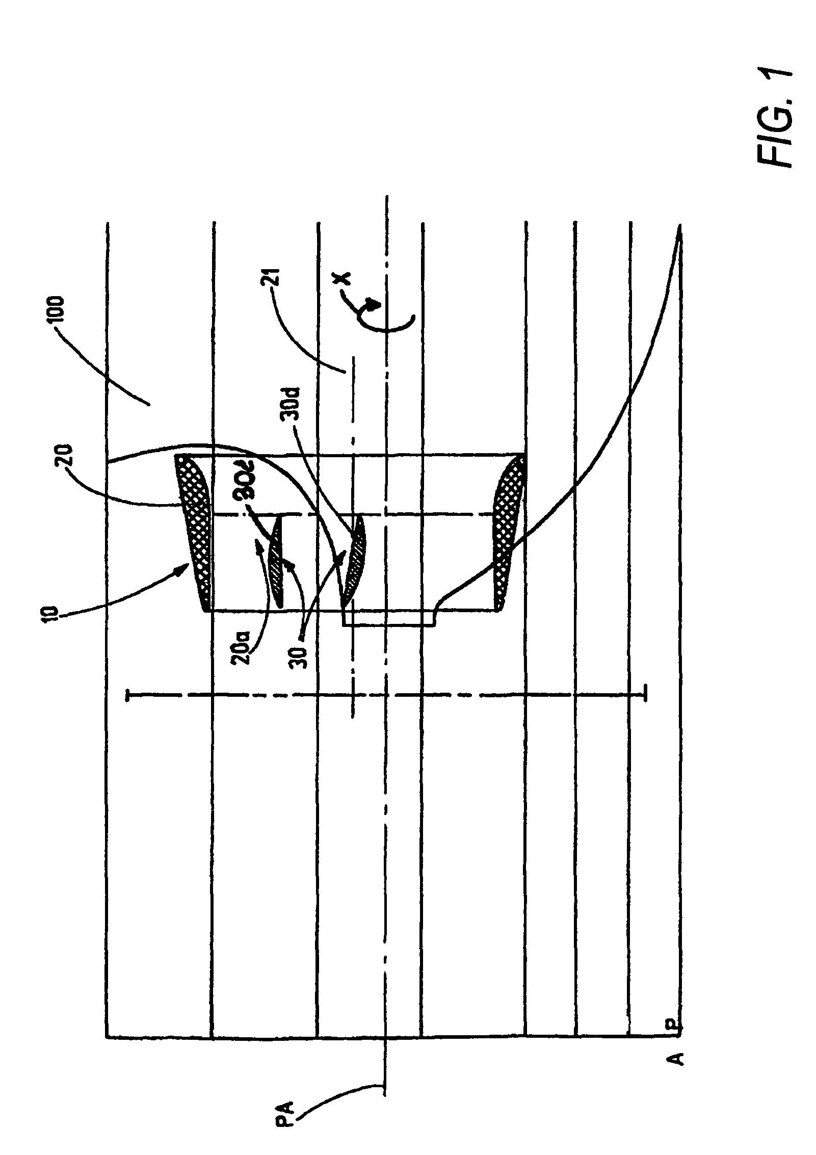Device for reducing the power demand for the propulsion of a ship