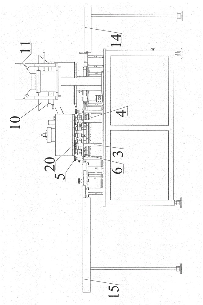 Vial capping machine with external fixed knife device