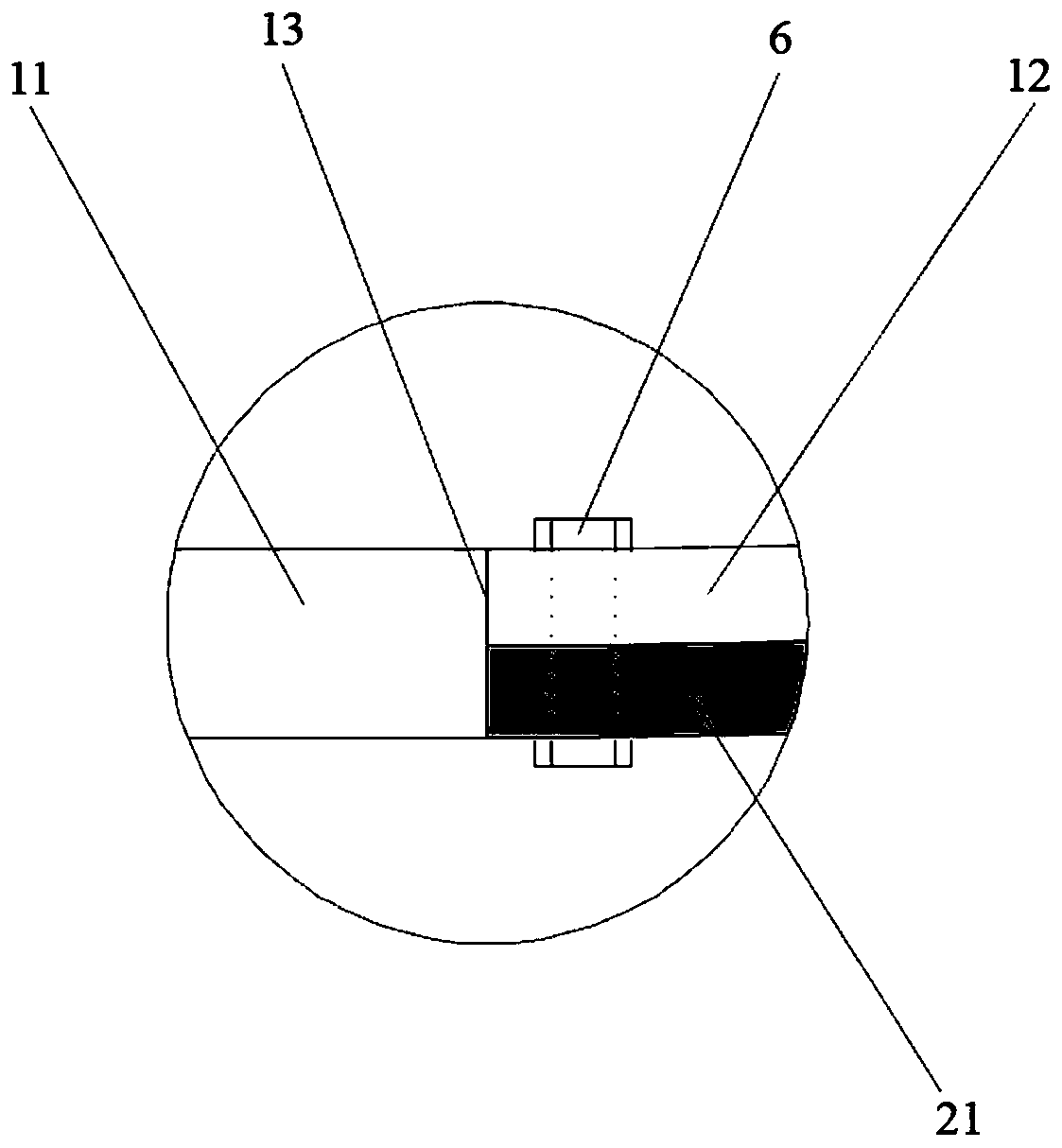 Wheel-rail structure suspension type PRT elastic turnout rail turnout structure and switching method