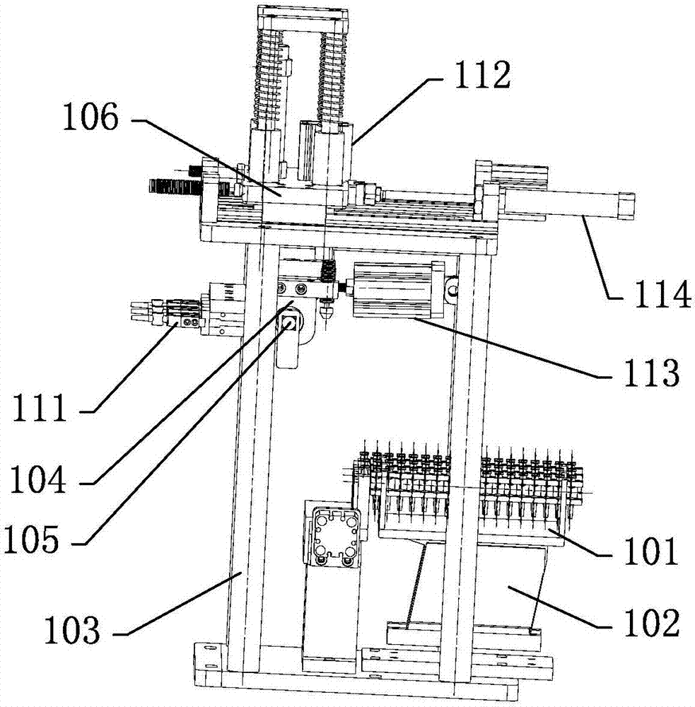 Three-way valve assembly machine and assembly method thereof