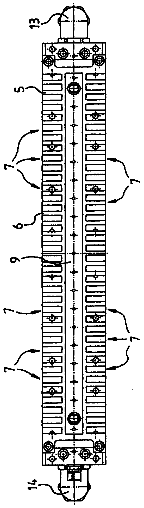 Motor component for a linear motor