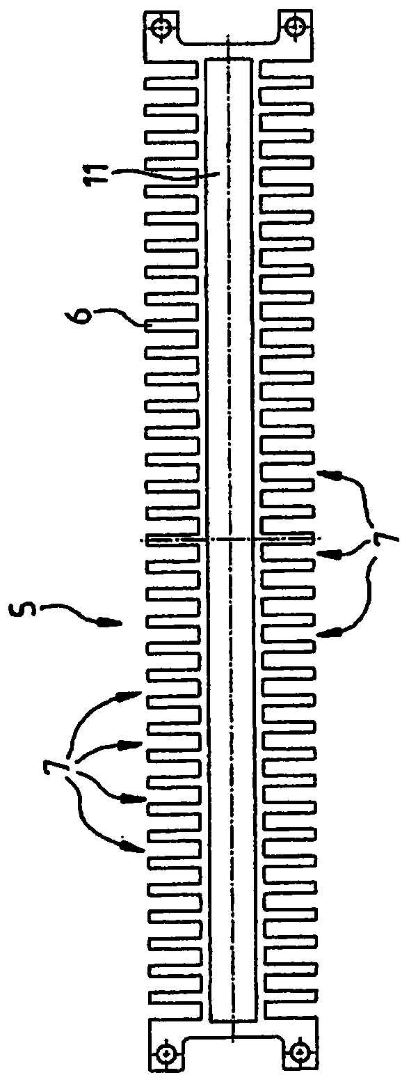 Motor component for a linear motor